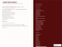 Tablet Screenshot of amishoakfurniture.wordpress.com
