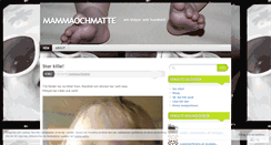 Desktop Screenshot of mammaochmatte.wordpress.com