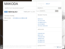 Tablet Screenshot of makoda.wordpress.com