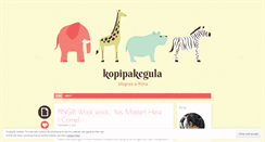 Desktop Screenshot of kopipakegula.wordpress.com