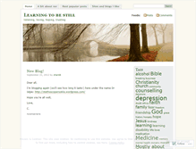 Tablet Screenshot of learningtobestill.wordpress.com