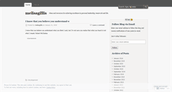 Desktop Screenshot of melisagillis.wordpress.com