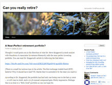 Tablet Screenshot of comfortableretirement.wordpress.com
