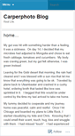 Mobile Screenshot of carperphotoblog.wordpress.com