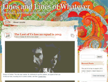 Tablet Screenshot of linesandlinesofwhatever.wordpress.com
