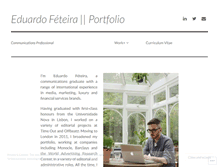 Tablet Screenshot of eduardofeteirapholio.wordpress.com