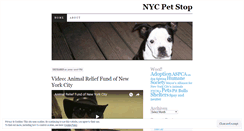 Desktop Screenshot of nycpetstop.wordpress.com