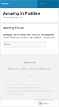 Mobile Screenshot of jumpinginpuddles.wordpress.com