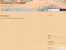 Tablet Screenshot of jumpinginpuddles.wordpress.com