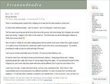 Tablet Screenshot of brianandnadia.wordpress.com