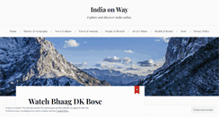 Desktop Screenshot of indiaonway.wordpress.com