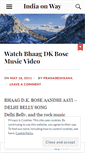 Mobile Screenshot of indiaonway.wordpress.com