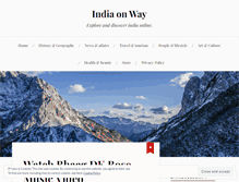 Tablet Screenshot of indiaonway.wordpress.com