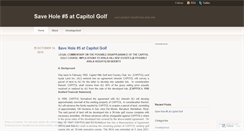 Desktop Screenshot of hole5atcapitolgolf.wordpress.com