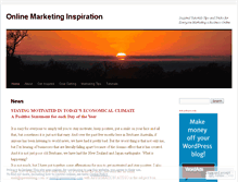 Tablet Screenshot of inspireonlinemarketing.wordpress.com