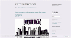 Desktop Screenshot of extensionsreviews.wordpress.com