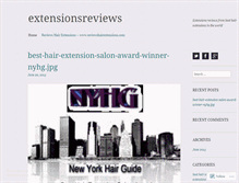 Tablet Screenshot of extensionsreviews.wordpress.com