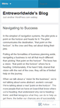 Mobile Screenshot of entreworldwide.wordpress.com