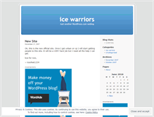 Tablet Screenshot of icewarriorsarmy.wordpress.com