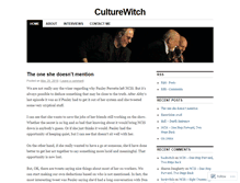 Tablet Screenshot of culturewitch.wordpress.com