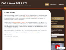 Tablet Screenshot of 1000aweekforlife.wordpress.com