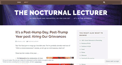 Desktop Screenshot of nocturnallecturer.wordpress.com