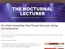 Tablet Screenshot of nocturnallecturer.wordpress.com