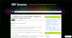 Desktop Screenshot of bbpsermons.wordpress.com