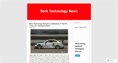 Desktop Screenshot of berktechnology.wordpress.com