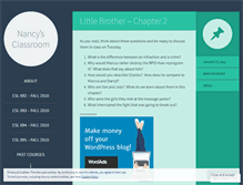 Tablet Screenshot of nancyatenmu.wordpress.com