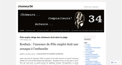 Desktop Screenshot of chomeur34.wordpress.com