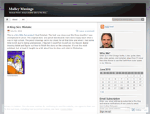 Tablet Screenshot of johnmalley.wordpress.com
