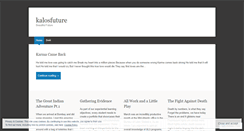 Desktop Screenshot of kalosfuture.wordpress.com