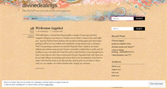 Desktop Screenshot of divinedealings.wordpress.com