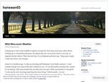 Tablet Screenshot of hanswan03.wordpress.com