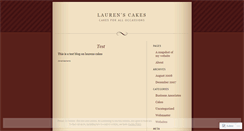 Desktop Screenshot of laurenscakesaustin.wordpress.com