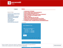 Tablet Screenshot of pavanreddi.wordpress.com