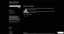 Desktop Screenshot of clairebillings.wordpress.com
