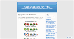 Desktop Screenshot of coolemoticons.wordpress.com