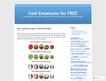 Tablet Screenshot of coolemoticons.wordpress.com