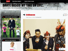 Tablet Screenshot of dantebasco.wordpress.com