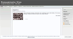 Desktop Screenshot of pensamientovivo.wordpress.com