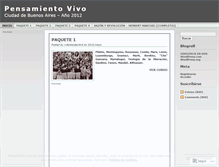 Tablet Screenshot of pensamientovivo.wordpress.com