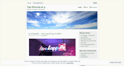 Desktop Screenshot of poweroffive.wordpress.com