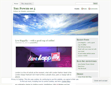 Tablet Screenshot of poweroffive.wordpress.com