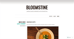 Desktop Screenshot of bloomstine.wordpress.com