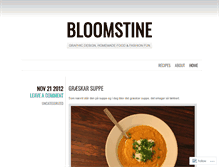 Tablet Screenshot of bloomstine.wordpress.com