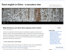 Tablet Screenshot of englishteacherchina.wordpress.com