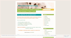Desktop Screenshot of mascotasrosarinas.wordpress.com