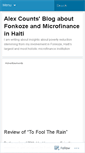Mobile Screenshot of alexcountshaitibook.wordpress.com